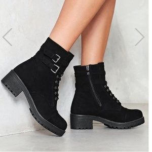 Vegan Suede Boots